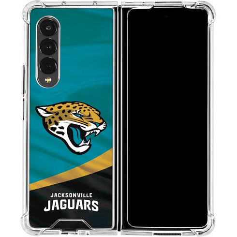 NFL Jacksonville Jaguars Galaxy Z Fold4 5G Clear Case