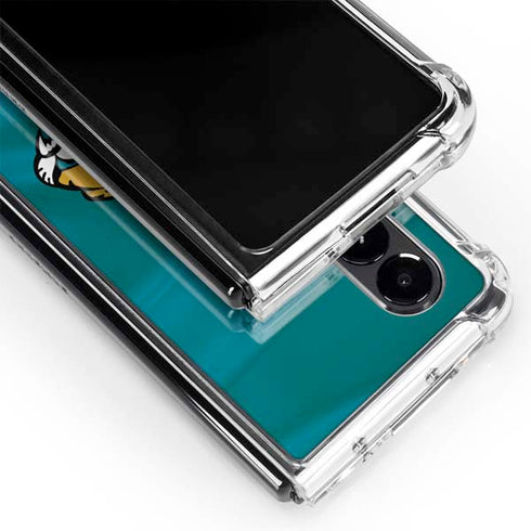NFL Jacksonville Jaguars Galaxy Z Fold4 5G Clear Case
