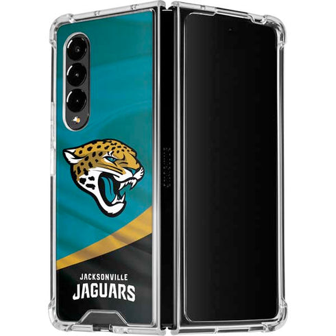 NFL Jacksonville Jaguars Galaxy Z Fold4 5G Clear Case