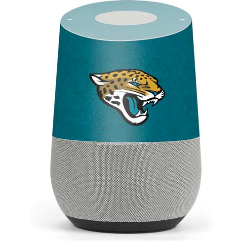 NFL Jacksonville Jaguars Teal Distressed Google Home Skin
