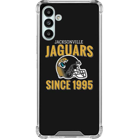 NFL Jacksonville Jaguars Helmet Galaxy A13 5G Clear Case