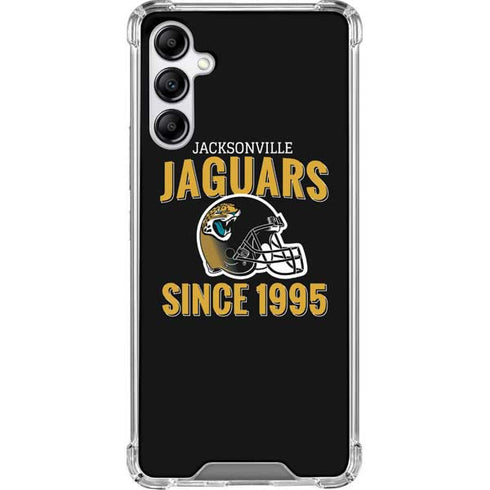 NFL Jacksonville Jaguars Helmet Galaxy A14 5G Clear Case