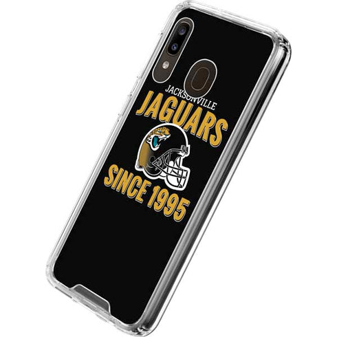 NFL Jacksonville Jaguars Helmet Galaxy A30 Clear Case