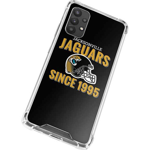 NFL Jacksonville Jaguars Helmet Galaxy A32 5G Clear Case