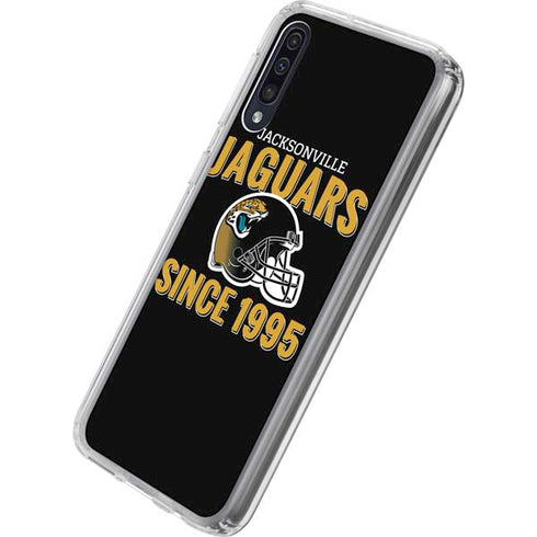 NFL Jacksonville Jaguars Helmet Galaxy A50 Clear Case