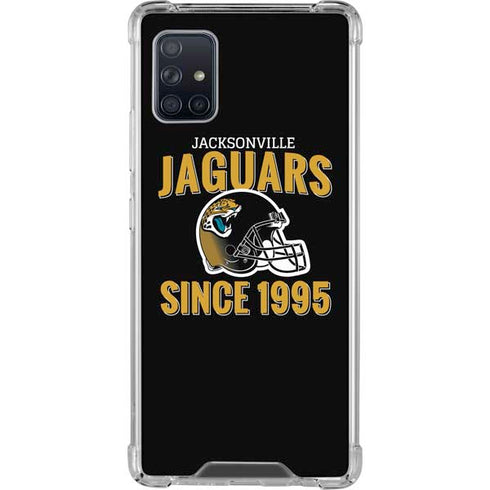 NFL Jacksonville Jaguars Helmet Galaxy A51 5G Clear Case
