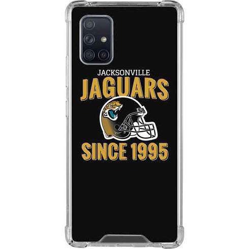 NFL Jacksonville Jaguars Helmet Galaxy A71 5G Clear Case