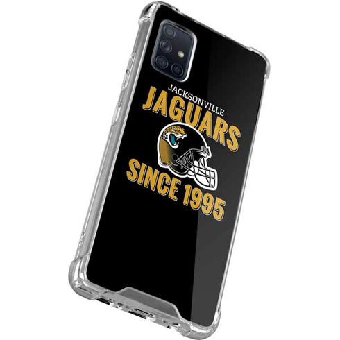 NFL Jacksonville Jaguars Helmet Galaxy A71 5G Clear Case
