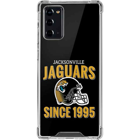 NFL Jacksonville Jaguars Helmet Galaxy Note20 5G Clear Case