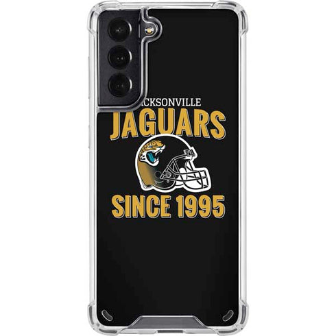NFL Jacksonville Jaguars Helmet Galaxy S21 5G Clear Case