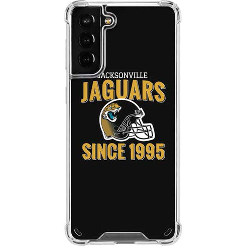 NFL Jacksonville Jaguars Helmet Galaxy S21 Plus 5G Clear Case