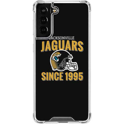 NFL Jacksonville Jaguars Helmet Galaxy S22 Plus Clear Case