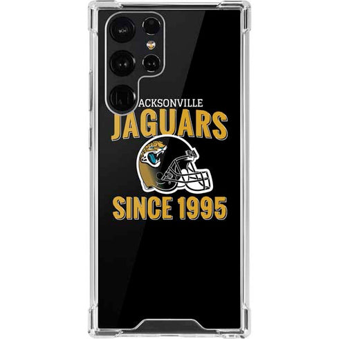 NFL Jacksonville Jaguars Helmet Galaxy S22 Ultra Clear Case