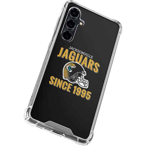 NFL Jacksonville Jaguars Helmet Galaxy S23 FE Clear Case