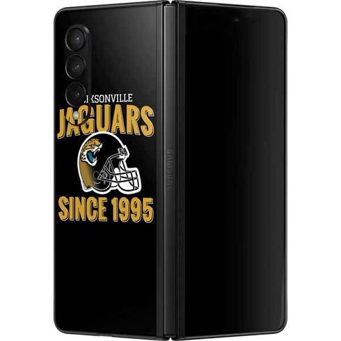 NFL Jacksonville Jaguars Helmet Galaxy Z Fold3 5G Skin