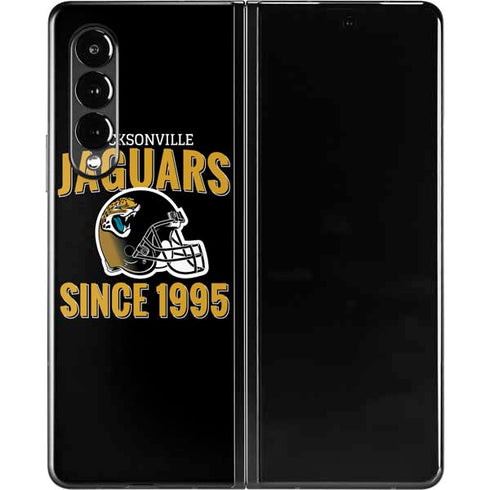 NFL Jacksonville Jaguars Helmet Galaxy Z Fold3 5G Skin