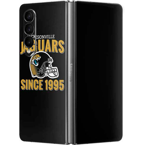 NFL Jacksonville Jaguars Helmet Galaxy Z Fold4 5G Skin