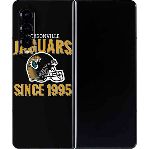 NFL Jacksonville Jaguars Helmet Galaxy Z Fold4 5G Skin