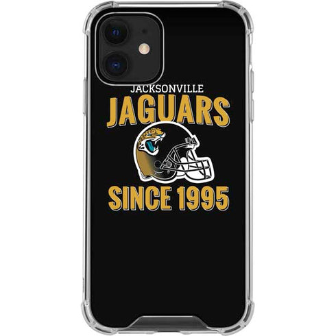 NFL Jacksonville Jaguars Helmet iPhone 12 Mini Clear Case