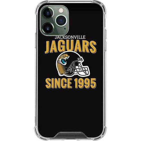 NFL Jacksonville Jaguars Helmet iPhone 12 Pro Clear Case