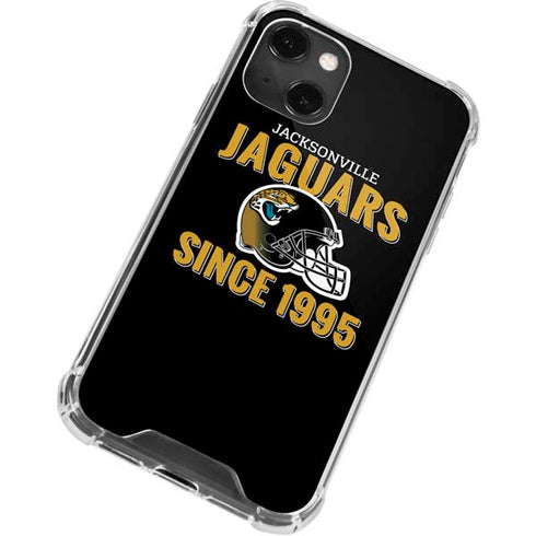 NFL Jacksonville Jaguars Helmet iPhone 13 Mini Clear Case