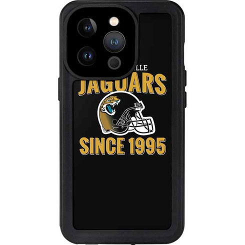 NFL Jacksonville Jaguars Helmet iPhone 14 Pro Waterproof Case