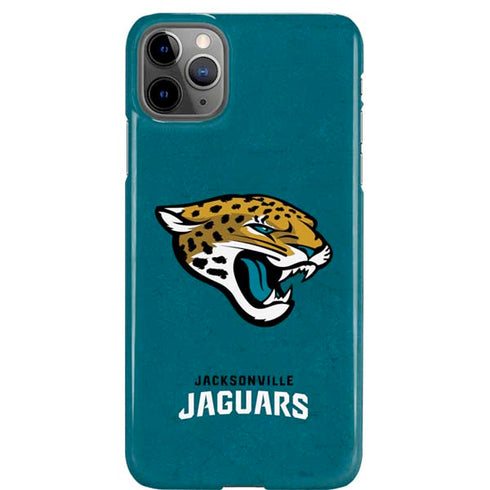 NFL Jacksonville Jaguars Teal Distressed iPhone 11 Pro Max Lite Case