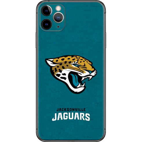NFL Jacksonville Jaguars Teal Distressed iPhone 11 Pro Max Skin