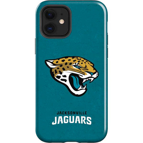 NFL Jacksonville Jaguars Teal Distressed iPhone 12 Impact Case