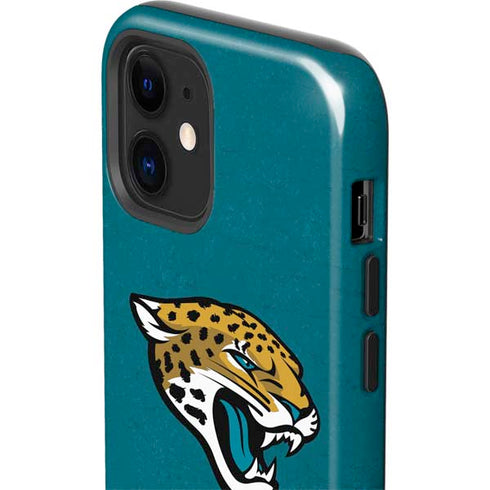NFL Jacksonville Jaguars Teal Distressed iPhone 12 Impact Case