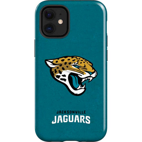 NFL Jacksonville Jaguars Teal Distressed iPhone 12 Mini Impact Case