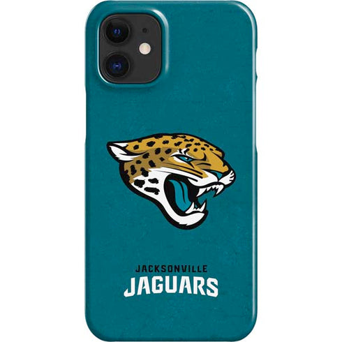 NFL Jacksonville Jaguars Teal Distressed iPhone 12 Mini Lite Case