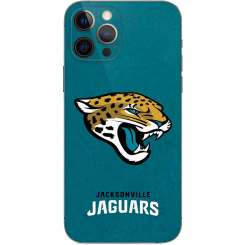 NFL Jacksonville Jaguars Teal Distressed iPhone 12 Pro Skin