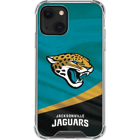NFL Jacksonville Jaguars iPhone 13 Mini Clear Case