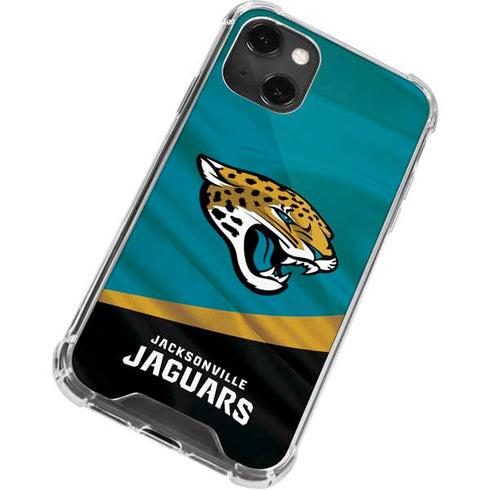 NFL Jacksonville Jaguars iPhone 13 Mini Clear Case