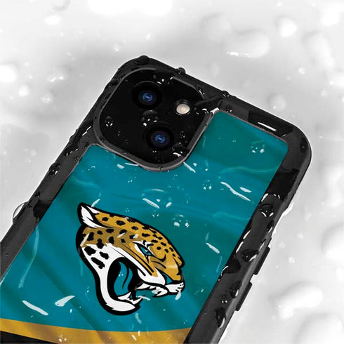 NFL Jacksonville Jaguars iPhone 13 Mini Waterproof Case