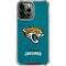 NFL Jacksonville Jaguars Teal Distressed iPhone 13 Pro Max Clear Case