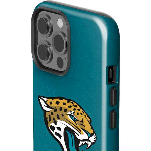 NFL Jacksonville Jaguars Teal Distressed iPhone 13 Pro Max Impact Case