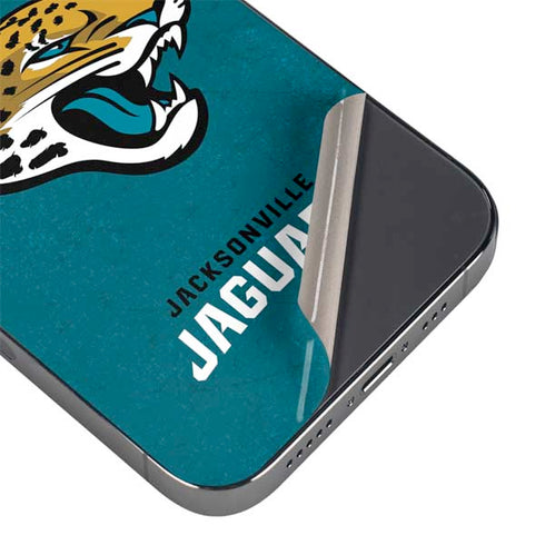 NFL Jacksonville Jaguars Teal Distressed iPhone 13 Pro Max Skin