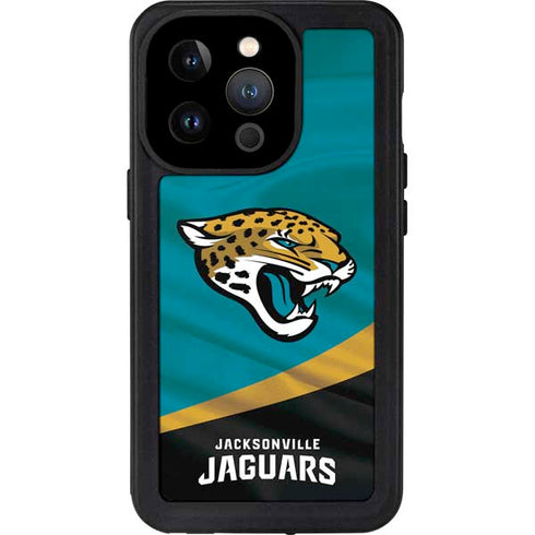 NFL Jacksonville Jaguars iPhone 14 Pro Waterproof Case