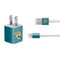 NFL Jacksonville Jaguars Teal Distressed iPhone Charger (5W USB) Skin