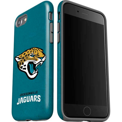 NFL Jacksonville Jaguars Teal Distressed iPhone SE (2nd & 3rd Gen) Pro Case