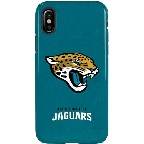 NFL Jacksonville Jaguars Teal Distressed iPhone X Pro Case
