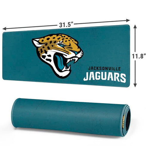 NFL Jacksonville Jaguars Teal Distressed Gaming Mouse Pad