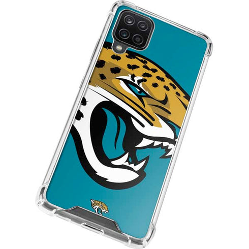 NFL Jacksonville Jaguars Large Logo Galaxy A12 Clear Case