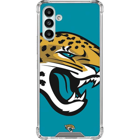 NFL Jacksonville Jaguars Large Logo Galaxy A13 5G Clear Case
