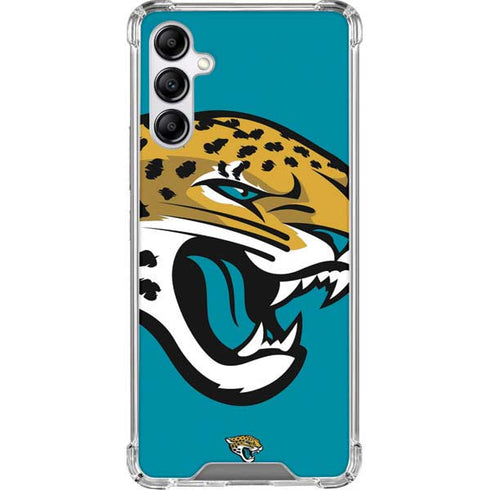 NFL Jacksonville Jaguars Large Logo Galaxy A14 5G Clear Case