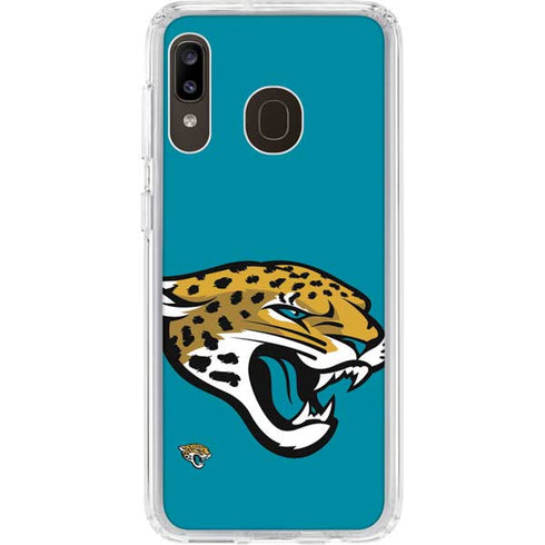 NFL Jacksonville Jaguars Large Logo Galaxy A20 Clear Case
