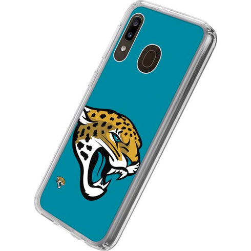 NFL Jacksonville Jaguars Large Logo Galaxy A20 Clear Case