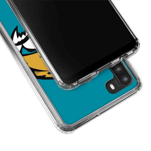 NFL Jacksonville Jaguars Large Logo Galaxy A21 Clear Case